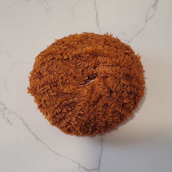 1 Ball Katia Drac Yarn Nylon Orange Rust 25g 122 yds  Fluffy Fuzzy DISC - Picture 5 of 6